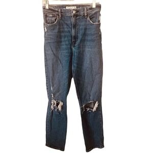 Abercrombie & Fitch 27 Jeans 90s Straight Ultra High Rise High Rise Distressed